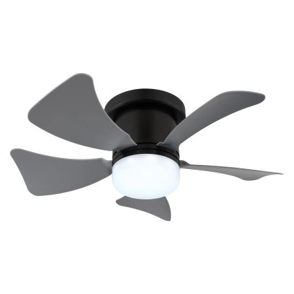 Globo - Ventilador de techo LED regulable LED/10W/230V 3000-6500K gris + mando a distancia