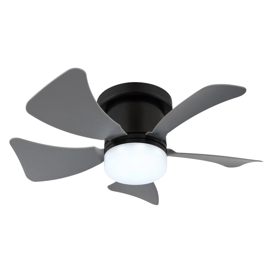 Globo - Ventilador de techo LED regulable LED/10W/230V 3000-6500K gris + mando a distancia