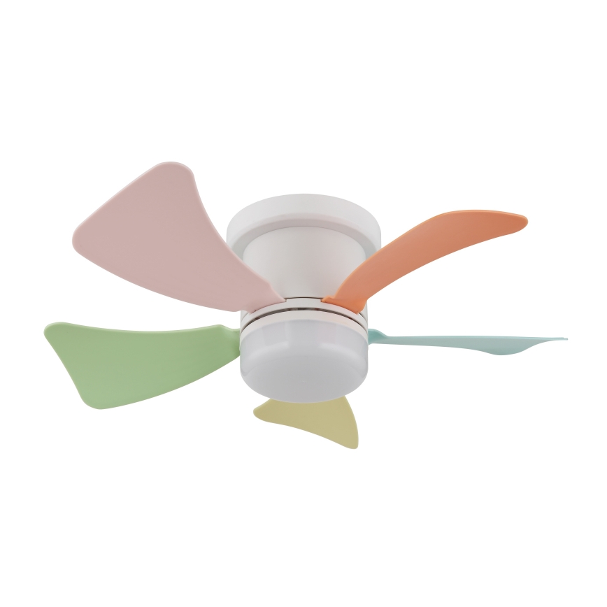 Globo - Ventilador de techo LED regulable LED/10W/230V 3000-6500K multicolor + mando a distancia