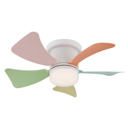 Globo - Ventilador de techo LED regulable LED/10W/230V 3000-6500K multicolor + mando a distancia