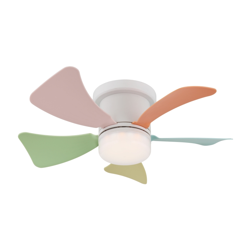 Globo - Ventilador de techo LED regulable LED/10W/230V 3000-6500K multicolor + mando a distancia