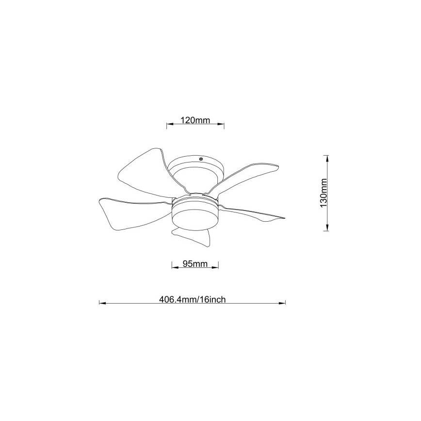 Globo - Ventilador de techo LED regulable LED/10W/230V 3000-6500K multicolor + mando a distancia