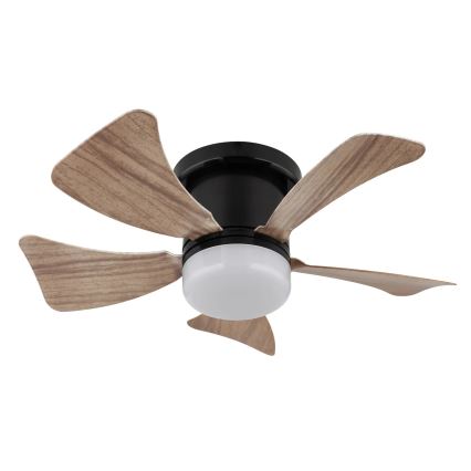 Globo - Ventilador de techo regulable LED/10W/230V 3000-6500K marrón + control remoto