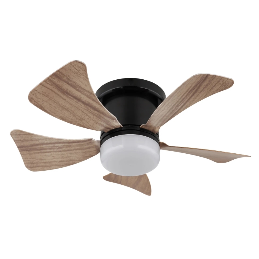 Globo - Ventilador de techo regulable LED/10W/230V 3000-6500K marrón + control remoto