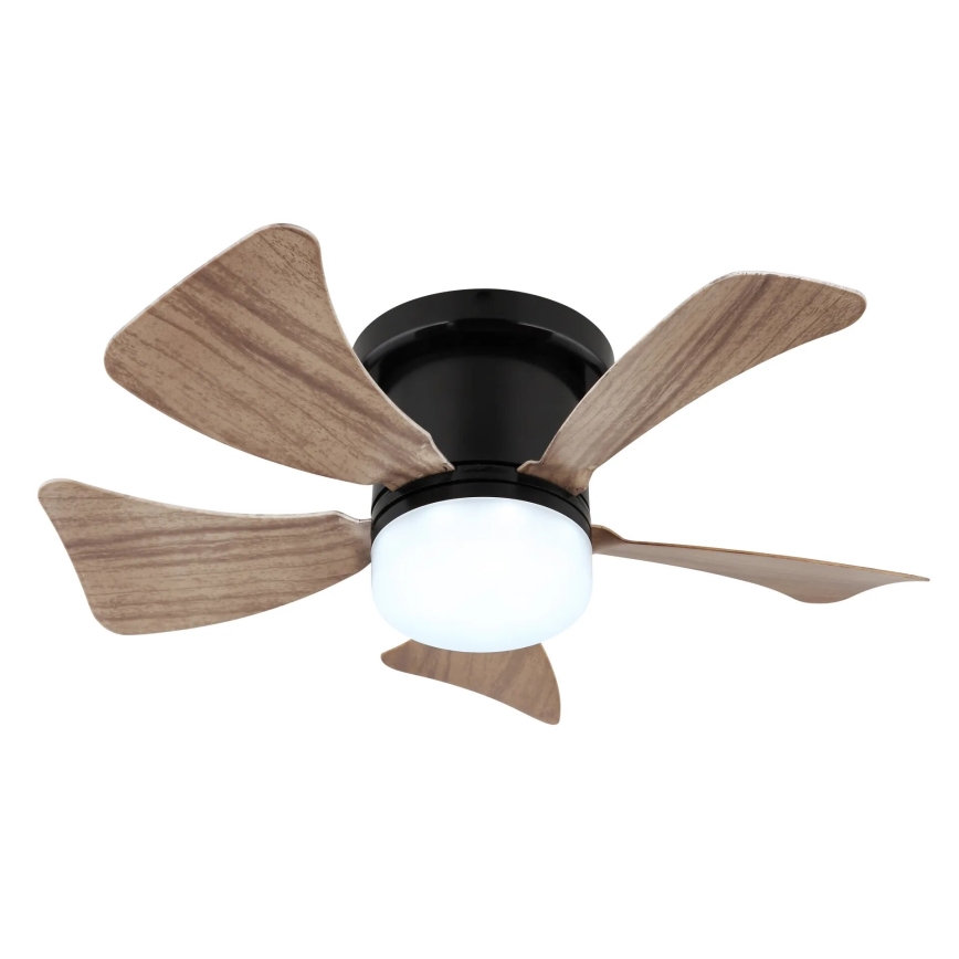 Globo - Ventilador de techo regulable LED/10W/230V 3000-6500K marrón + control remoto
