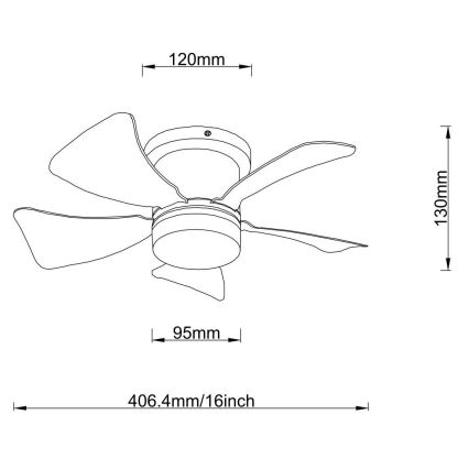 Globo - Ventilador de techo regulable LED/10W/230V 3000-6500K blanco + control remoto