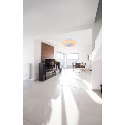 Globo - Plafón LED regulable con ventilador LED/40W/230V 3000-6000K + mando a distancia
