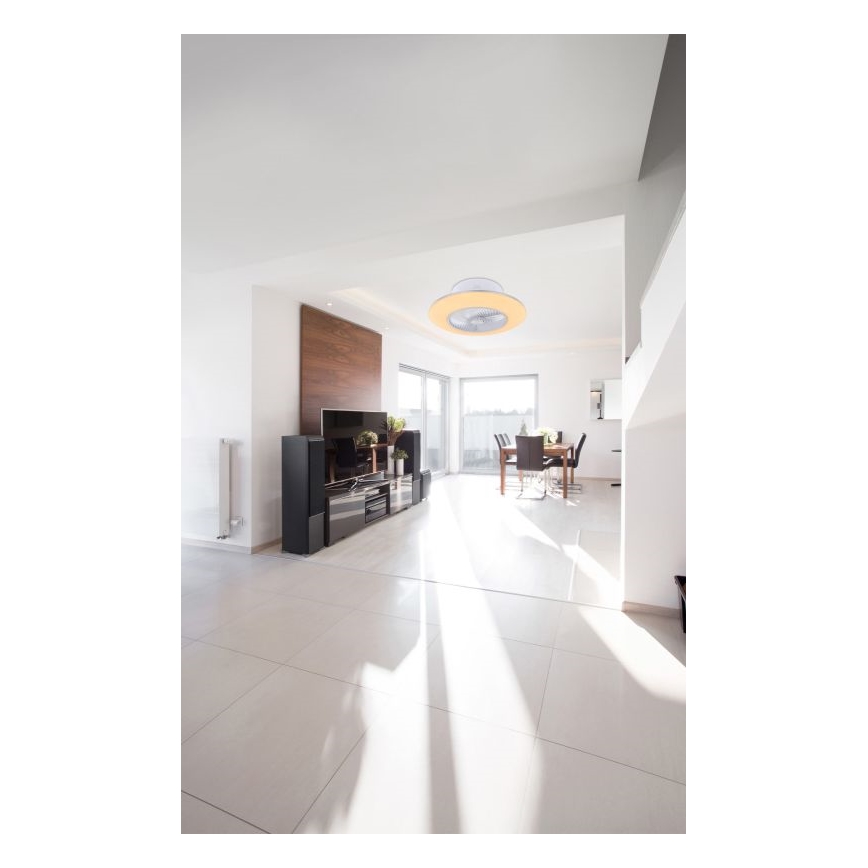 Globo - Plafón LED regulable con ventilador LED/40W/230V 3000-6000K + mando a distancia