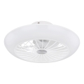 Globo 03632W - LED Lámpara de techo con ventilador LAFEE LED/18W/230V