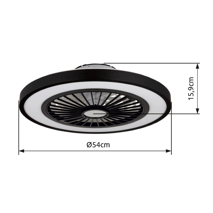 Globo - Ventilador de techo LED regulable LED/45W/230V 3000-6500K + control remoto