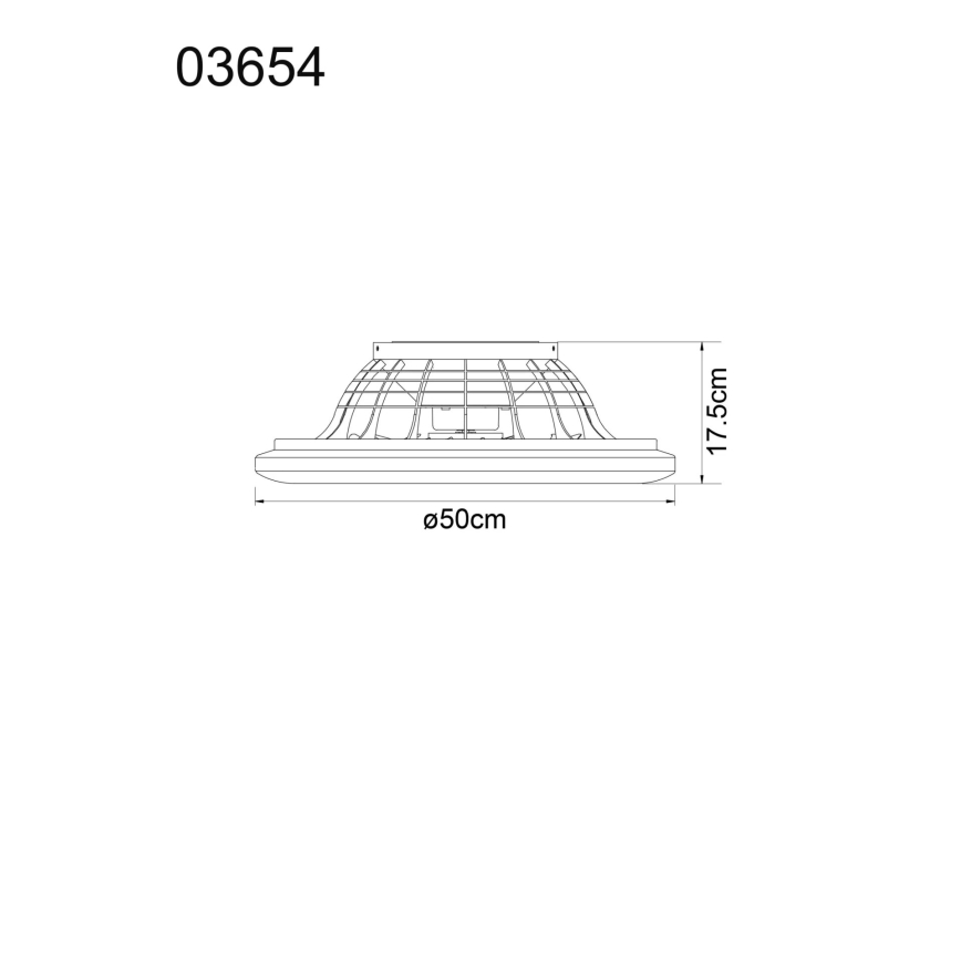 Globo - Ventilador de techo LED regulable LED/40W/230V 3000-6500K + control remoto