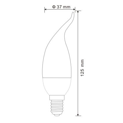 JUEGO 2x Bombilla LED E14/3W/230V 3000K - Globo