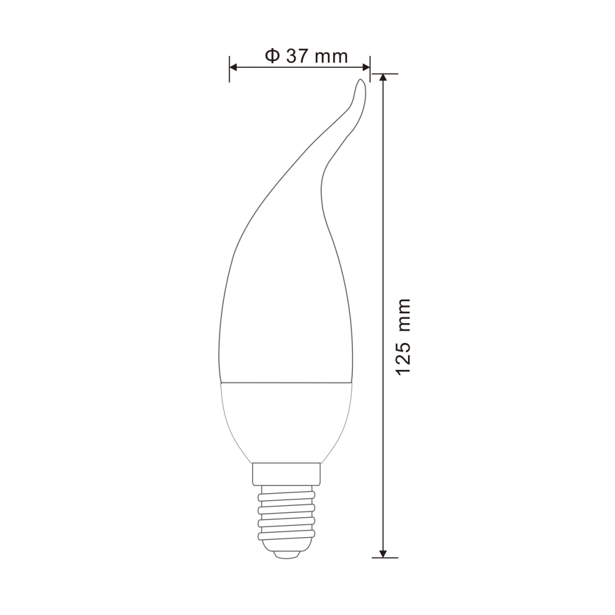 JUEGO 2x Bombilla LED E14/3W/230V 3000K - Globo