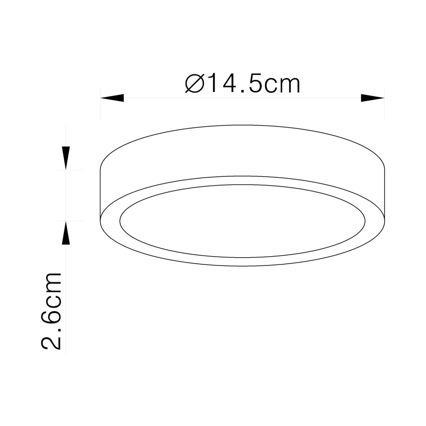 Globo - Lámpara LED de techo regulable LED/15W/230V