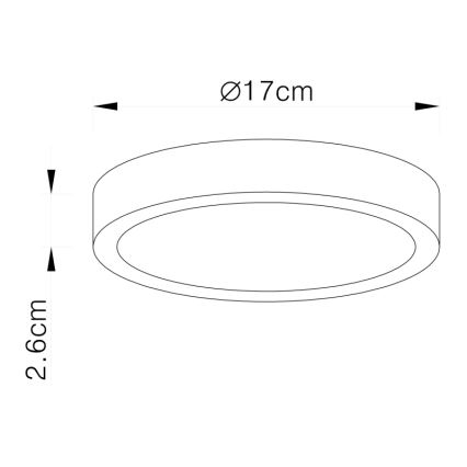 Globo - Plafón LED LED/22W/230V