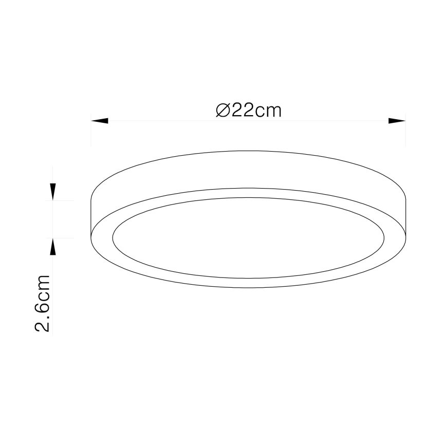 Globo - Luminaria de techo LED regulable LED/28W/230V