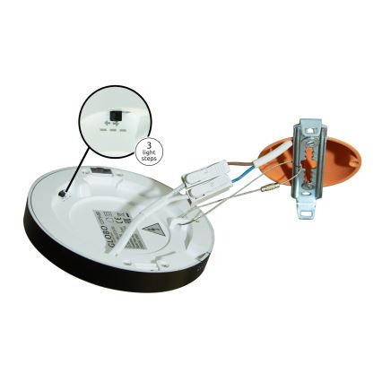 Globo - Plafón LED LED/18W/230V 3000/4000/6500K negro