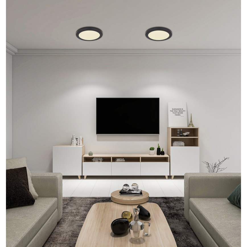Globo - Plafón LED LED/24W/230V 3000/4000/6500K negro