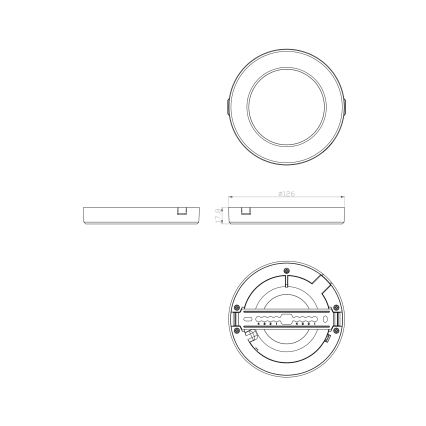 Globo - Plafón LED LED/6W/230V 3000/4000/6500K blanco