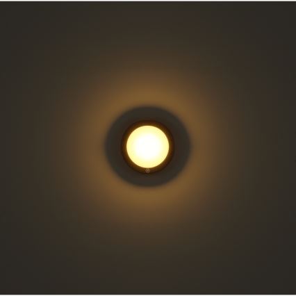 Globo - Lámpara de pared LED recargable con sensor táctil LED/1,2W/3,7V diámetro 15 cm 1800 mAh negra