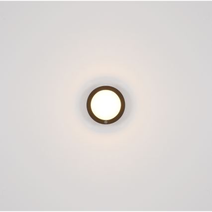 Globo - Lámpara de pared LED recargable con sensor táctil LED/1,2W/3,7V diámetro 15 cm 1800 mAh negra