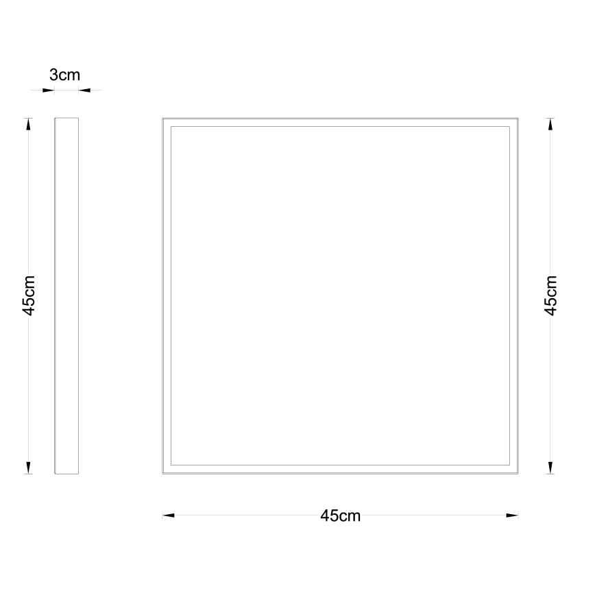 Globo - Plafón LED LED/30W/230V 45x45 cm