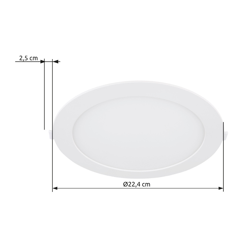 Globo - Lámpara empotrable LED LED/18W/230V 4000K diá. 22,4 cm