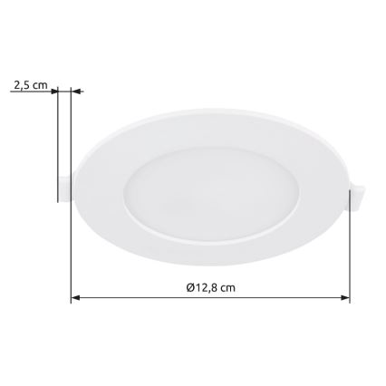 Globo - Lámpara empotrable LED LED/6W/230V 4000K diá. 12,8 cm
