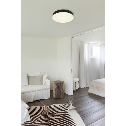 Globo - Plafón LED LED/24W/230V 3000K/4000K/6500K diá. 30 cm negro