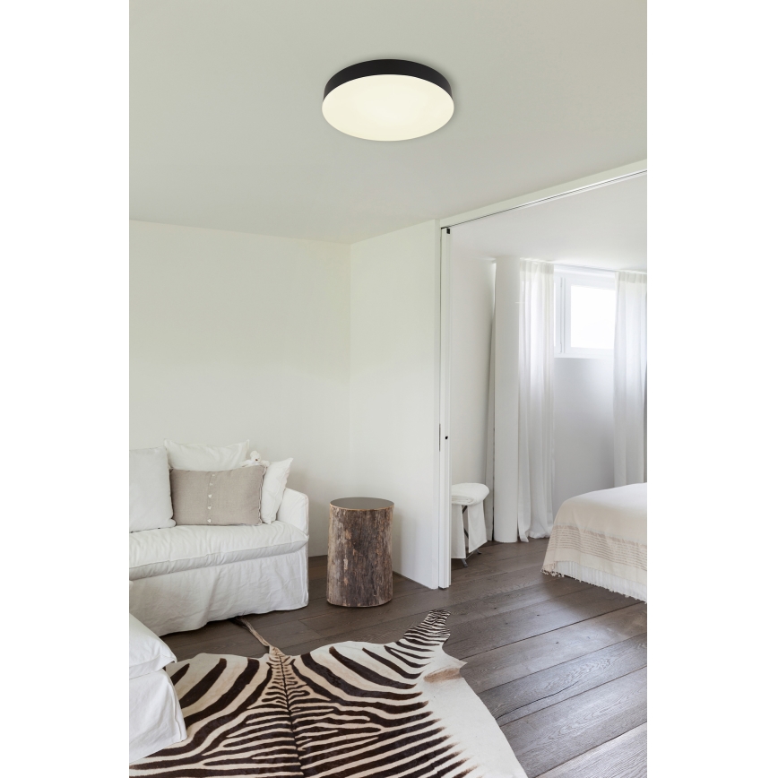 Globo - Plafón LED LED/24W/230V 3000K/4000K/6500K diá. 30 cm negro