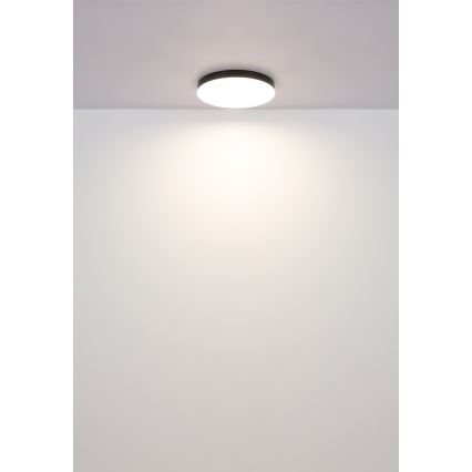 Globo - Plafón LED LED/24W/230V 3000K/4000K/6500K diá. 30 cm negro