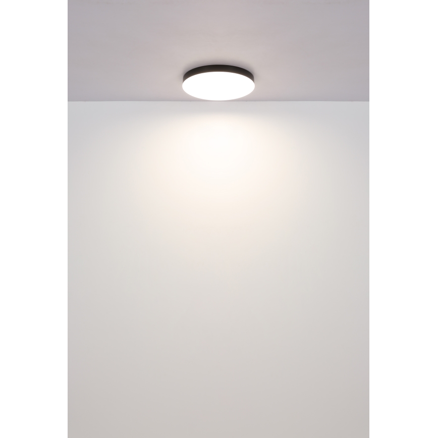 Globo - Plafón LED LED/24W/230V 3000K/4000K/6500K diá. 30 cm negro