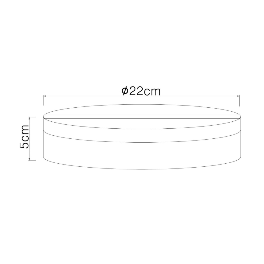 Globo - Plafón LED LED/12W/230V 4000K diá. 22 cm blanco