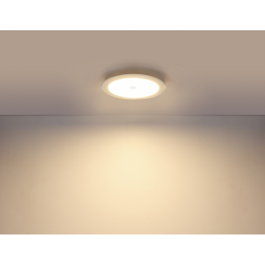 Globo - Luminaria LED empotrada para baño con sensor LED/18W/230V IP44