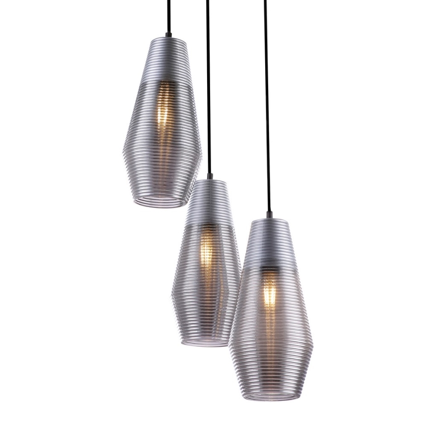 Globo - Lámpara colgante 3xE27/60W/230V