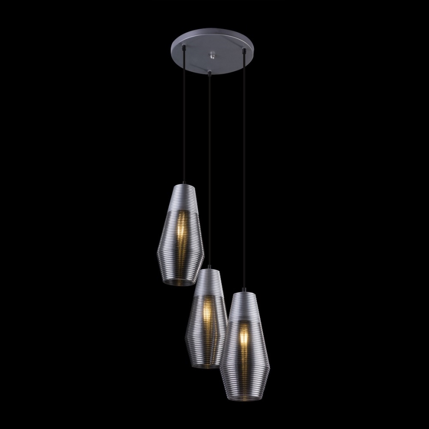 Globo - Lámpara colgante 3xE27/60W/230V