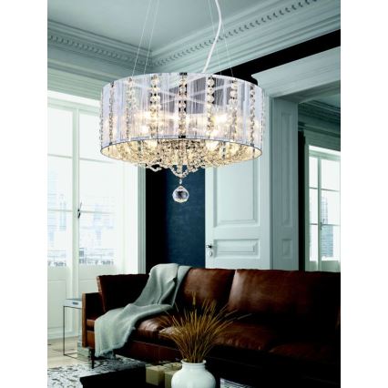 Globo - Lámpara de araña de luces de cristal 4xE14/40W/230V