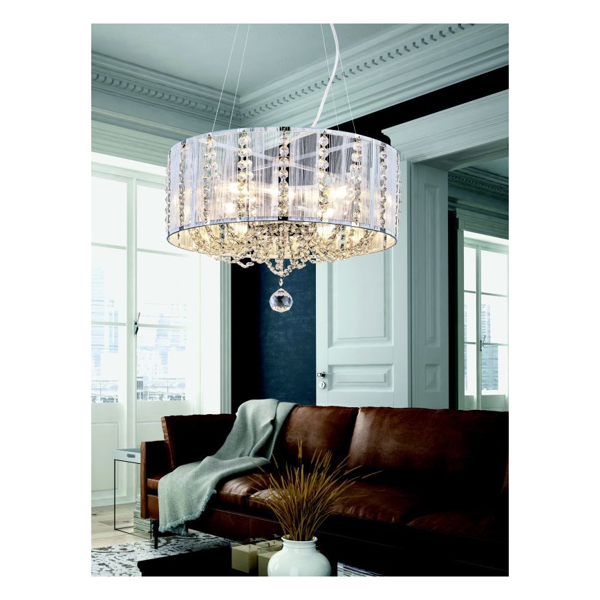Globo - Lámpara de araña de luces de cristal 4xE14/40W/230V