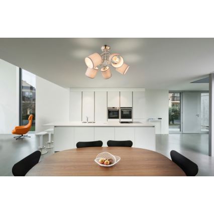 Globo - Lámpara de araña de luces de superficie 5xE14/25W/230V