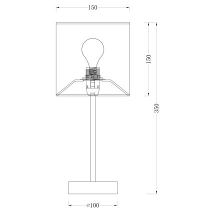 Globo 15185T - Lámpara de mesa PACO 1xE14/40W/230V