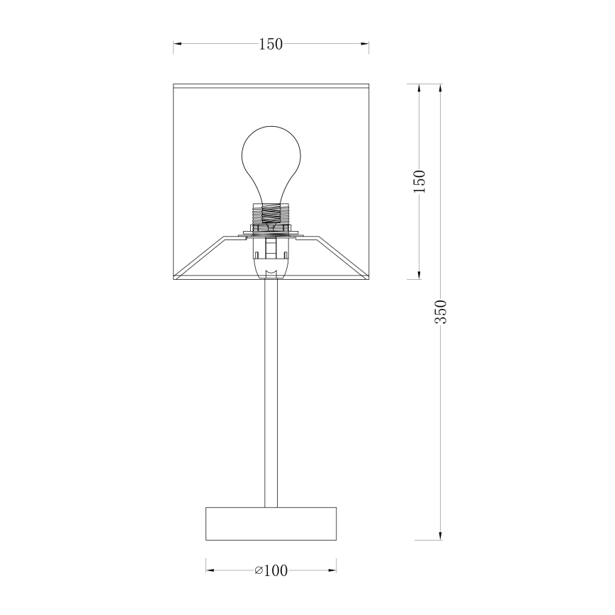 Globo 15185T - Lámpara de mesa PACO 1xE14/40W/230V
