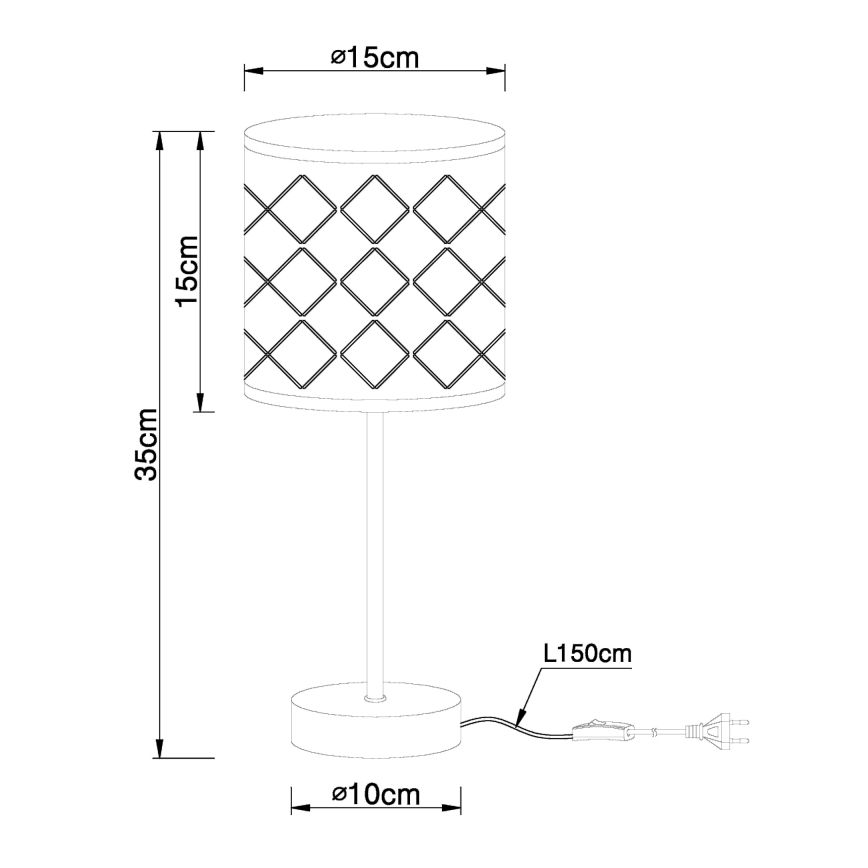 Globo - Lámpara de mesa 1xE14/40W/230V