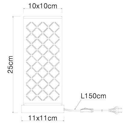 GLOBO 15229T1 - Lámpara de mesa CLARKE 1xE14/40W/230V