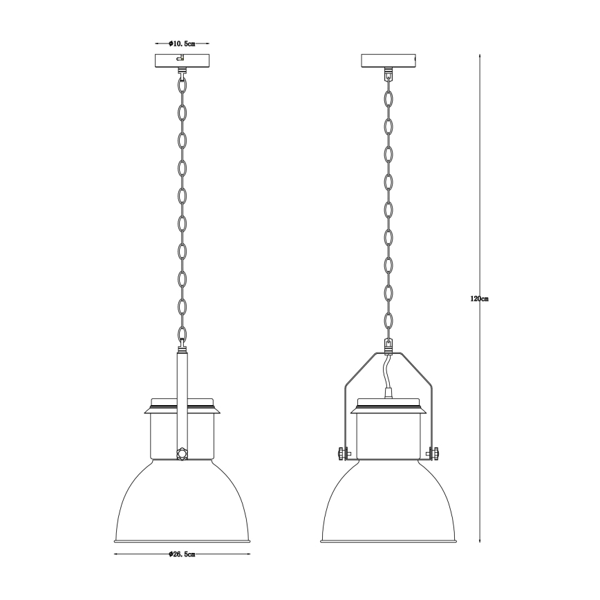 Globo - Lámpara de araña de cadena 1xE27/40W/230V