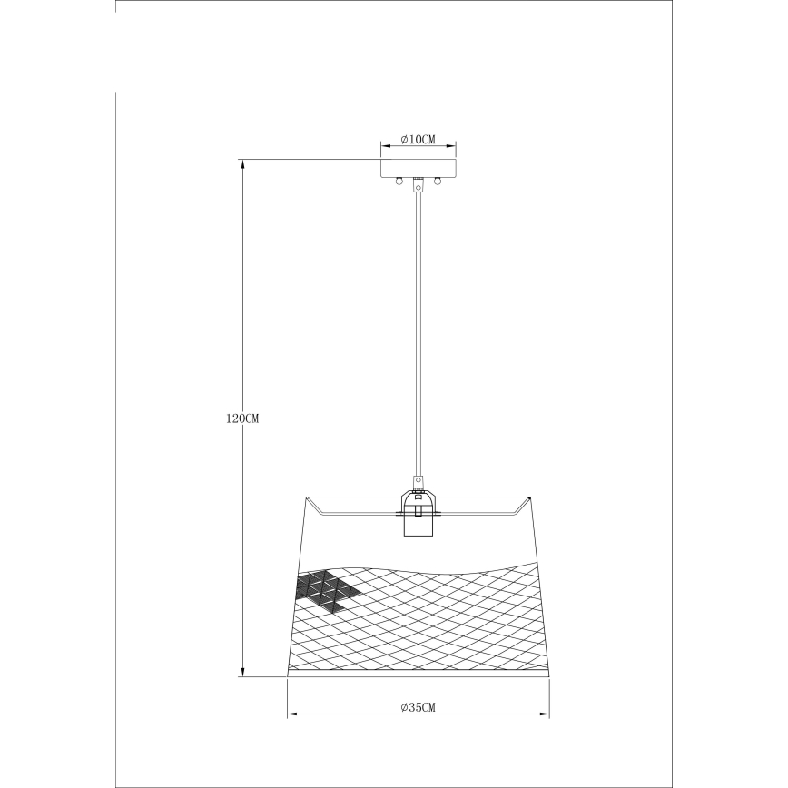 Globo 15315S - Lámpara de araña en ristra 1xE27/60W/230V