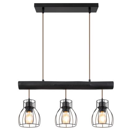 Globo - Lámpara colgante 3xE27/60W/230V