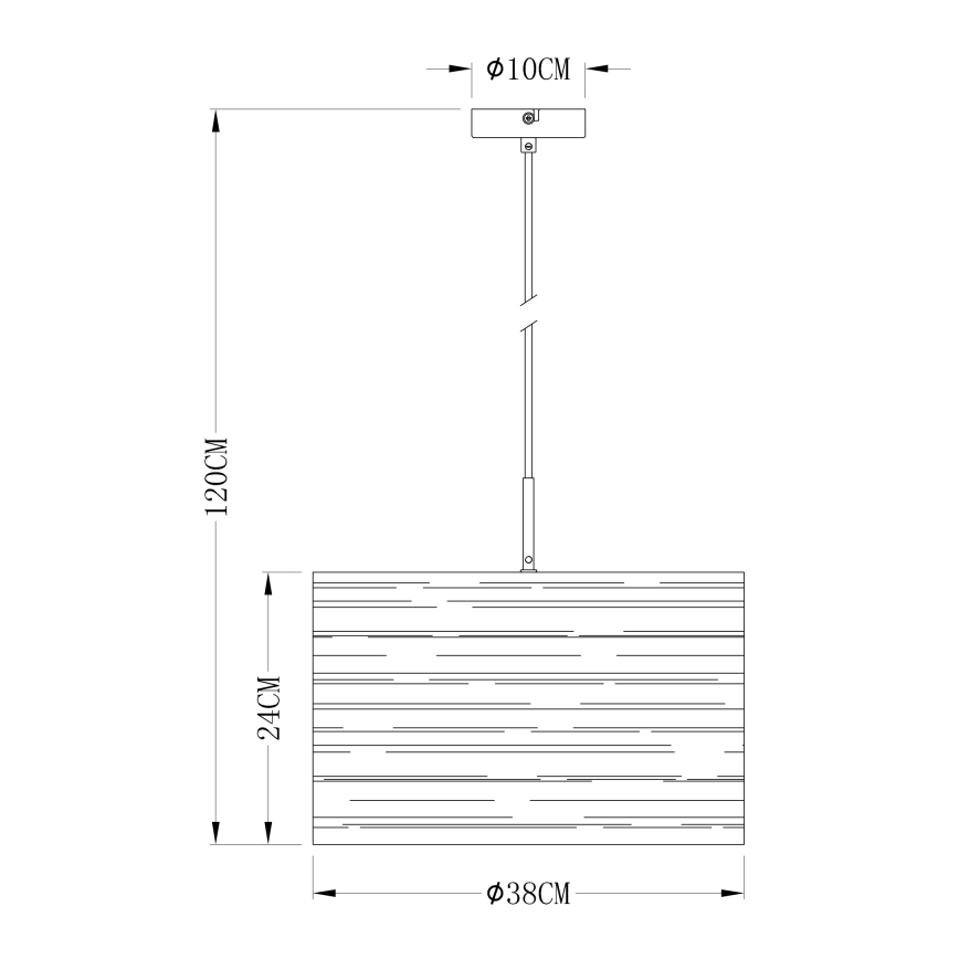 Globo 15342 - Lámpara colgante TUNNO 1xE27/40W/230V