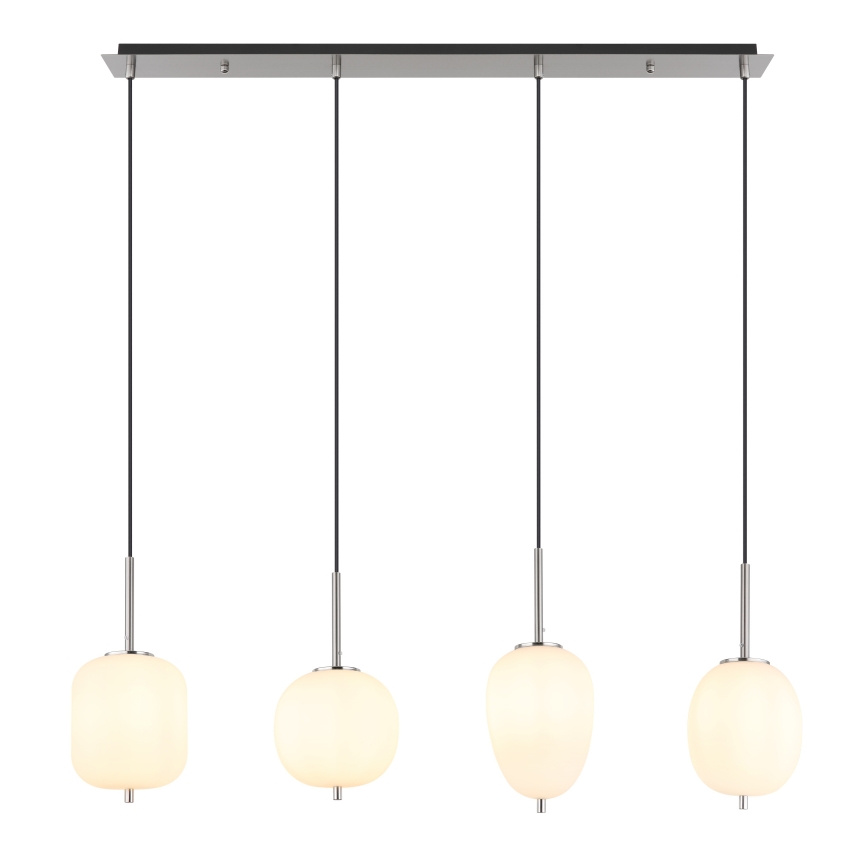 Globo - Lámpara colgante 4xE14/40W/230V blanco