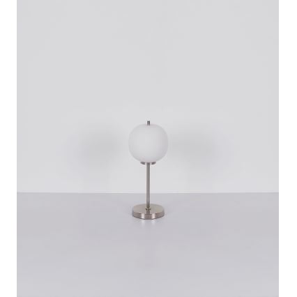 Globo - Lámpara de mesa 1xE14/40W/230V cromo mate