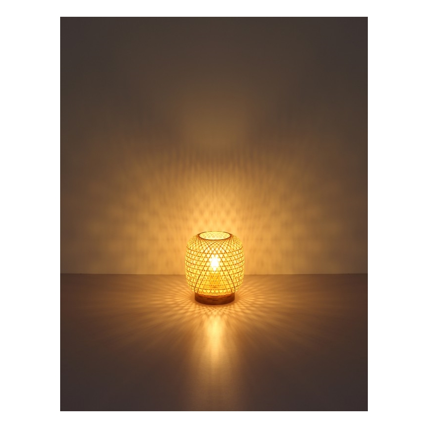 Globo - Lámpara de mesa 1xE27/60W/230V bambú